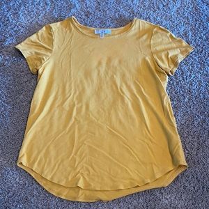 Mustard Yellow, basic, short sleeve shirt